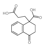1-Naphthalenepropanoicacid, 1-carboxy-1,2,3,4-tetrahydro-4-oxo-结构式