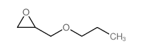 2-(丙氧基甲基)环氧乙烷结构式