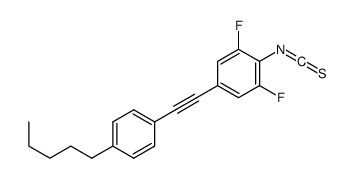 1,3-difluoro-2-isothiocyanato-5-[2-(4-pentylphenyl)ethynyl]benzene Structure