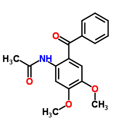 N-(2-BENZOYL-4,5-DIMETHOXY-PHENYL)-ACETAMIDE结构式