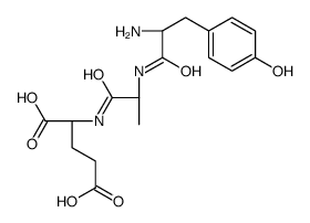 (2S)-2-[[(2S)-2-[[(2S)-2-amino-3-(4-hydroxyphenyl)propanoyl]amino]propanoyl]amino]pentanedioic acid Structure