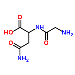 Nα-甘氨酰-DL-天冬酰胺结构式