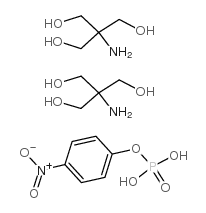 磷酸单-(4-硝基-苯酚)酯结构式