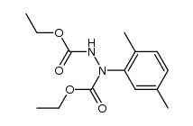(2,5-dimethyl-phenyl)-hydrazine-N,N'-dicarboxylic acid diethyl ester Structure