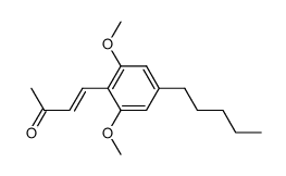 4-(2,6-Dimethoxy-4-pentylphenyl)-3-buten-2-one Structure
