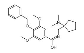 N-[[1-(dimethylamino)cyclopentyl]methyl]-3,5-dimethoxy-4-phenylmethoxybenzamide Structure