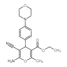 6-氨基-5-氰基-2-甲基-4-(4-吗啉苯基)-4H-吡喃-3-羧酸乙酯结构式
