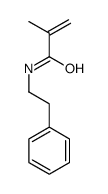 2-Propenamide, 2-methyl-N-(2-phenylethyl)-|||结构式