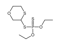 O,O-Diethyl S-(1,4-oxathian-3-yl) =phosphorodithioate结构式