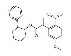 (1S,2R)-2-phenyl-1-cyclohexyl 2-(5-methoxy-2-nitrophenyl)acrylate Structure