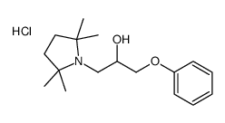 1-phenoxy-3-(2,2,5,5-tetramethylpyrrolidin-1-yl)propan-2-ol,hydrochloride Structure