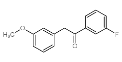 1-(3-氟苯基)-2-(3-甲氧基苯基)-1-乙酮结构式