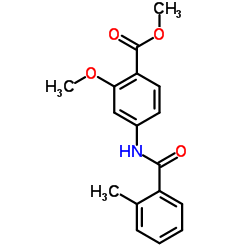 Methyl 2-methoxy-4-[(2-methylbenzoyl)amino]benzoate Structure