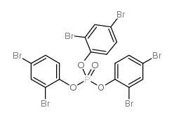 三(2,4-二溴苯)磷酸酯结构式