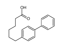 6-(4-phenylphenyl)hexanoic acid结构式