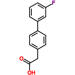 3'-氟-4-联苯乙酸结构式