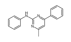 4-methyl-N,6-diphenylpyrimidin-2-amine Structure