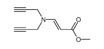 3-[Bis(2-propynyl)amino]acrylic acid methyl ester Structure