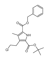 Benzyl 5-tert-Butoxycarbonyl-4-(2-chloroethyl)-3-methylpyrrole-2-carboxylate结构式