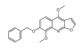 7-benzyloxy-4,8-dimethoxy-furo[2,3-b]quinoline Structure