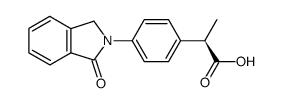 (R)-2-[4-(1,3-dihydro-1-oxo-2H-isoindol-2-yl)phenyl]propionic acid structure