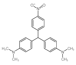 4-[(4-dimethylaminophenyl)-(4-nitrophenyl)methyl]-N,N-dimethyl-aniline结构式