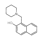1-(哌啶-1-甲基)-2-萘酚结构式