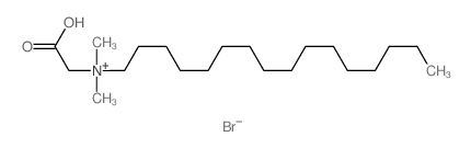 1-Hexadecanaminium,N-(carboxymethyl)-N,N-dimethyl-, bromide (1:1) Structure