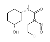 cis-1-(2-Chloroethyl)-3-(3-hydroxycyclohexyl)-1-nitrosourea Structure