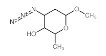 a-L-ribo-Hexopyranoside, methyl3-azido-2,3,6-trideoxy- (9CI)结构式