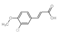 3-CHLORO-4-METHOXYCINNAMIC ACID Structure