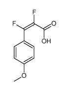 2,3-difluoro-3-(4-methoxyphenyl)prop-2-enoic acid结构式