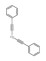 bis(2-phenylethynyl)mercury Structure
