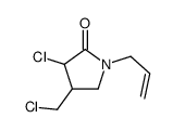 3-chloro-4-(chloromethyl)-1-prop-2-enylpyrrolidin-2-one Structure