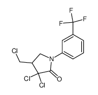 4-Chloromethyl-3,3-dichloro-1-(m-trifluoromethylphenyl)-2-pyrrolidone Structure