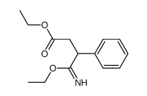 3-Ethoxycarbonimidoyl-3-phenyl-propionic acid ethyl ester Structure