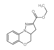 ethyl 3a,4-dihydro-3H-pyrazolo[5,1-c][1,4]benzoxazine-2-carboxylate结构式