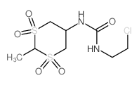 1-(2-chloroethyl)-3-(2-methyl-1,1,3,3-tetraoxo-1,3-dithian-5-yl)urea结构式