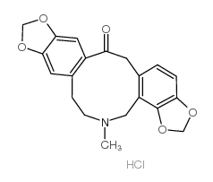 盐酸普罗托平; 盐酸蓝堇碱结构式
