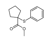 methyl 1-phenylsulfanylcyclopentane-1-carboxylate Structure
