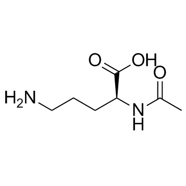 N-alpha-乙酰基-L-鸟氨酸结构式