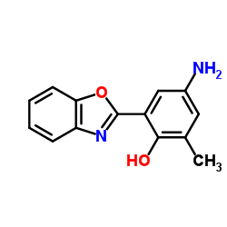 4-AMINO-2-BENZOOXAZOL-2-YL-6-METHYL-PHENOL Structure