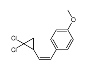 1-[2-(2,2-dichlorocyclopropyl)ethenyl]-4-methoxybenzene Structure