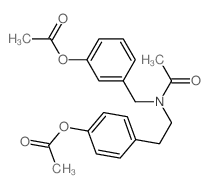 Acetamide,N-[2-[4-(acetyloxy)phenyl]ethyl]-N-[[3-(acetyloxy)phenyl]methyl]- Structure