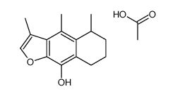acetic acid,3,4,5-trimethyl-5,6,7,8-tetrahydrobenzo[f][1]benzofuran-9-ol Structure