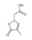 2-(4-methyl-5-oxo-2H-furan-2-yl)acetic acid结构式