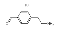 4-(2-aminoethyl)benzaldehyde,hydrochloride结构式