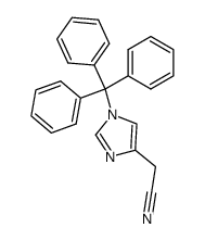 (1-trityl-1H-imidazol-4-yl)acetonitrile Structure