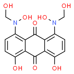 1,8-dihydroxy-4,5-bis[hydroxy(hydroxymethyl)amino]anthraquinone结构式