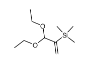 2-trimethylsilyl-3,3-diethoxypropene Structure